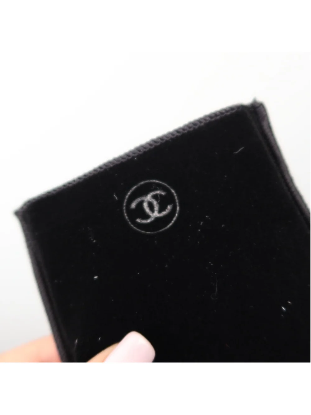 Chanel Double Mirror – Limited Edition White with Velvet Pouch